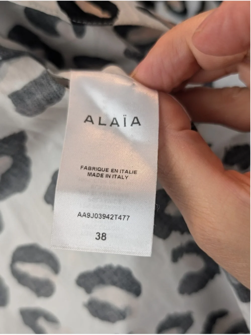 Alaïa White Leopard-Print Circle Skirt